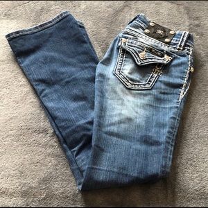 Miss Me Bootcut Jeans Flap Pockets Sz: 25
